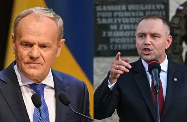 Lenkijos vadovų konfliktas įsiplieskė viešai: prezidento žodžiai apie teritorijos atidavimą sukėlė audringą reakciją