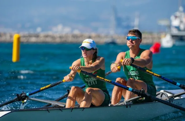 Lietuvių duetas vėl lipo ant Europos čempionato podiumo: auksą pakeitė sidabras