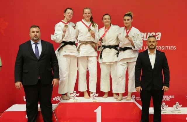 Lietuvos studentų rinktinės triumfas Tiranoje: ant tatamio iškovoti net trys medaliai