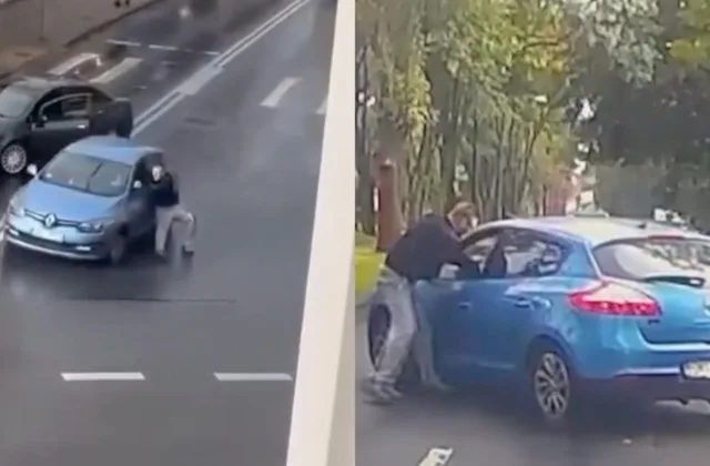 Sustabdyti neblaivų vairuotoją bandęs vyras pakibo ant automobilio: gaudynės baigėsi tik po keliolikos kilometrų