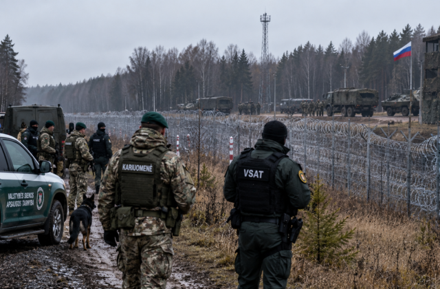 Lietuva stiprina sieną su Kaliningradu: kariuomenė siunčiama padėti pasieniečiams